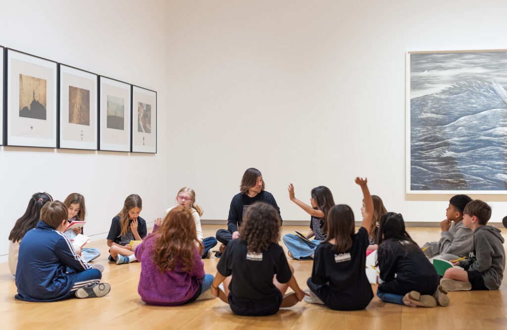 Spring break art camp in permanent collection galleries (2)