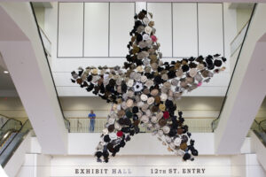 Cowboy hat sculpture