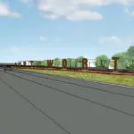 Rendering of State Highway 121 Art project